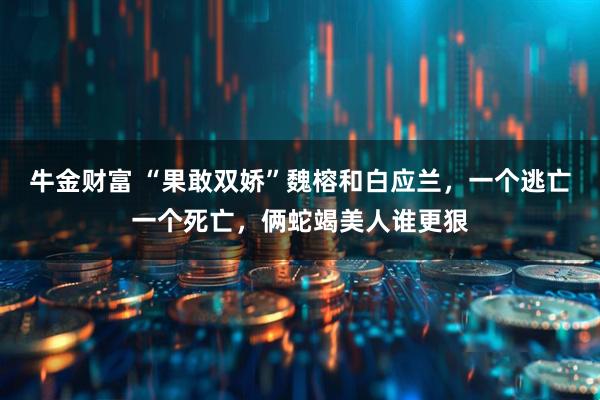 牛金财富 “果敢双娇”魏榕和白应兰，一个逃亡一个死亡，俩蛇竭美人谁更狠