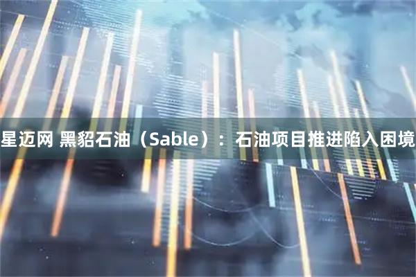 星迈网 黑貂石油（Sable）：石油项目推进陷入困境